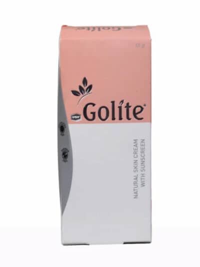 Golite natural skin cream with sunscreen packaging box for skin brightening and sun protection