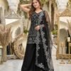 Luxury Black Pakistani Suit for Weddings