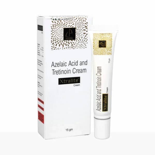 Xtralite Cream 15gm with Azelaic Acid and Tretinoin for dark spots and uneven skin tone