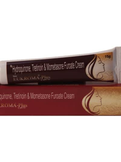 Eukroma Plus Cream 15gm with Hydroquinone, Tretinoin and Mometasone for dark spots and stubborn pigmentation