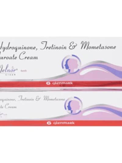 Melnor Cream 20gm with Hydroquinone, Tretinoin and Mometasone for dark brown patches and uneven skin tone