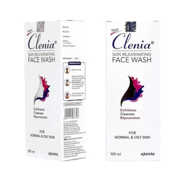 Clenia Skin Rejuvenating Face Wash 100ml Clenia Skin Rejuvenating Face Wash 100ml box - for normal and oily skin | Stopnbuy